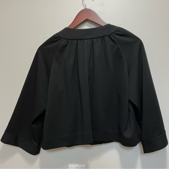 Ann Taylor Loft Black Cropped Blazer Jacket Size 12P - Picture 7 of 7